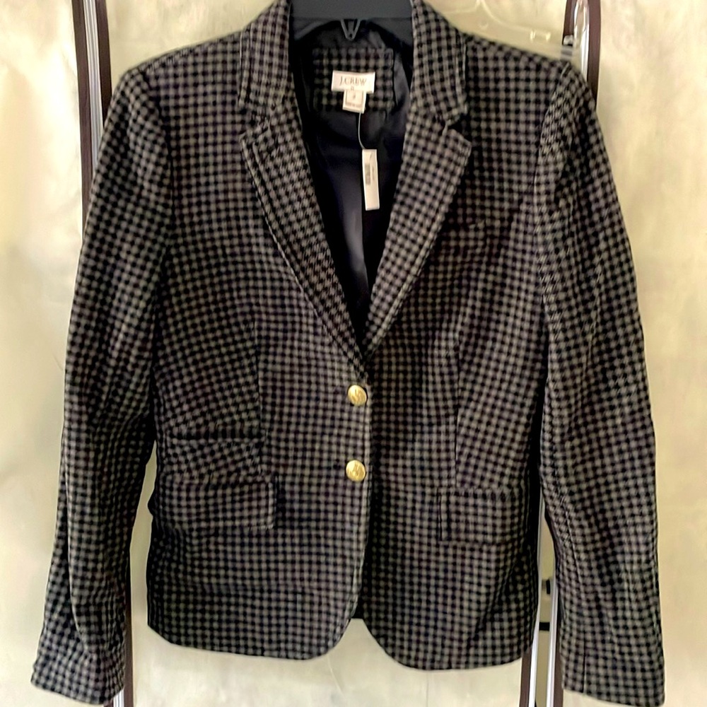J.Crew checkered blazer